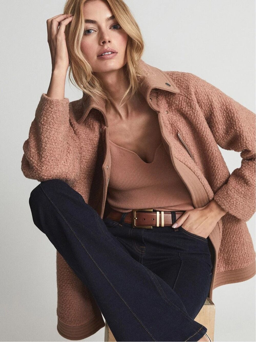 Reiss Uma Wool Blend Coat size XS
